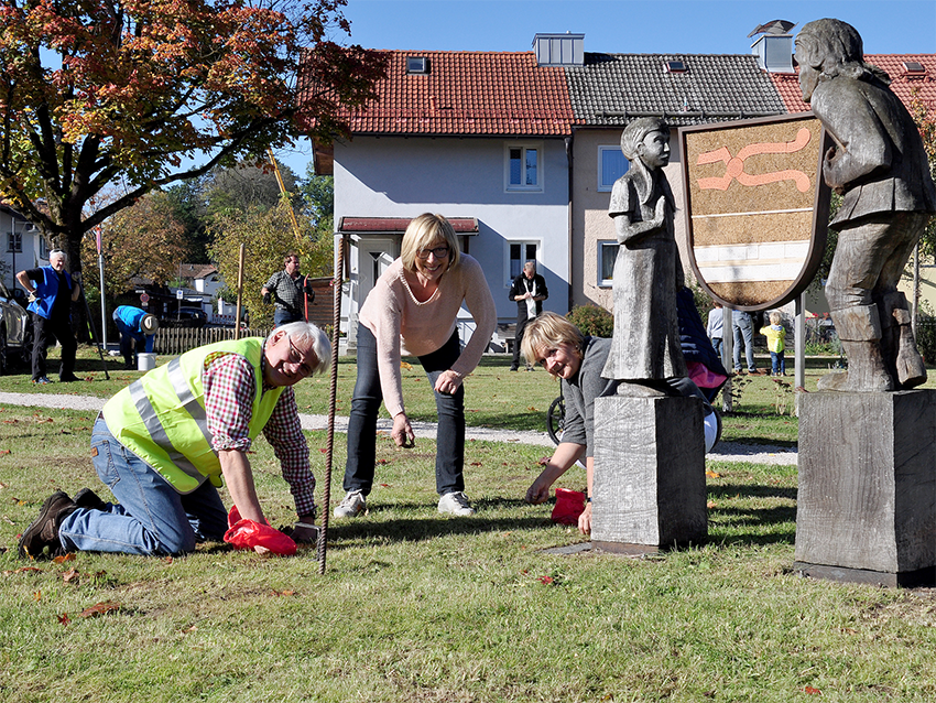 Gerade einmal 4 Stunden wurden gebraucht, um alle Zwiebel in die Erde zu bringen.